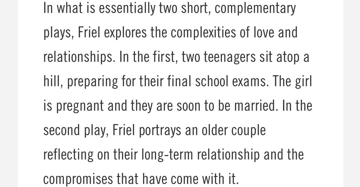 realciaranbyrne's tweet photo. LOVERS: Winners &amp; Losers - Absolutely over the moon to be coming home to ⁦@IrishRep⁩ in the legend role of Andy Tracey in Brian Friel’s masterwork. #BrianFriel #TheFrielProject #TheFrielProjectReadingSeries https://t.co/ikBdcAJs0i