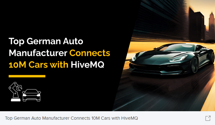 "The auto manufacturer now onboards approximately 150,000 new vehicles per week to the automotive-group-wide platform and has more than 10 Million cars connected and always on via HiveMQ for IoT messaging." Learn more: 🐝 okt.to/H9FaKr 🐝 #MQTT #IIoT #IoT