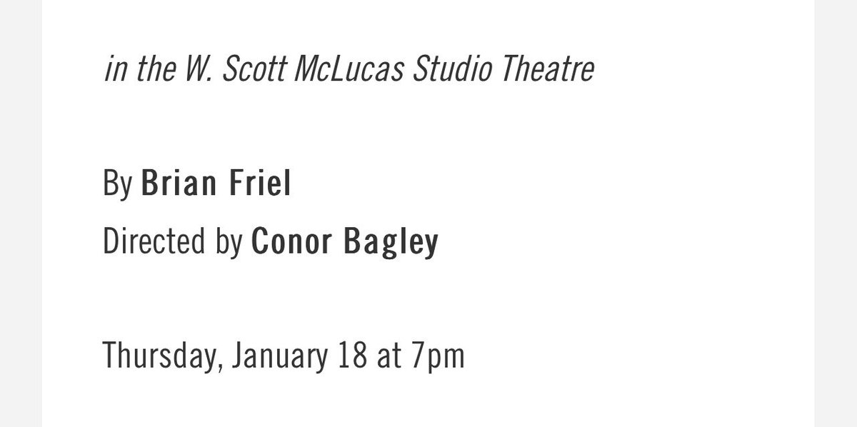 realciaranbyrne's tweet photo. LOVERS: Winners &amp; Losers - Absolutely over the moon to be coming home to ⁦@IrishRep⁩ in the legend role of Andy Tracey in Brian Friel’s masterwork. #BrianFriel #TheFrielProject #TheFrielProjectReadingSeries https://t.co/ikBdcAJs0i