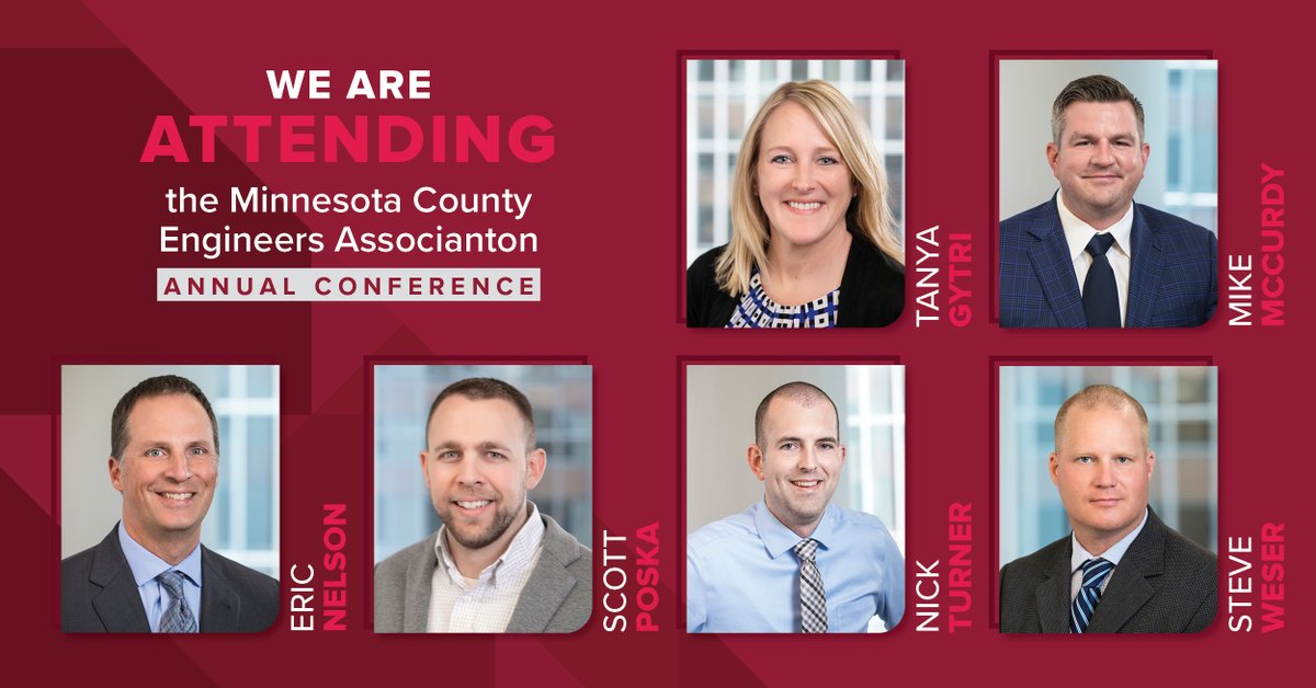 We’ll see you next week at the Minnesota County Engineers Association Conference!  
 
#Alliant #BuildingBetterCommunities #Engineering
