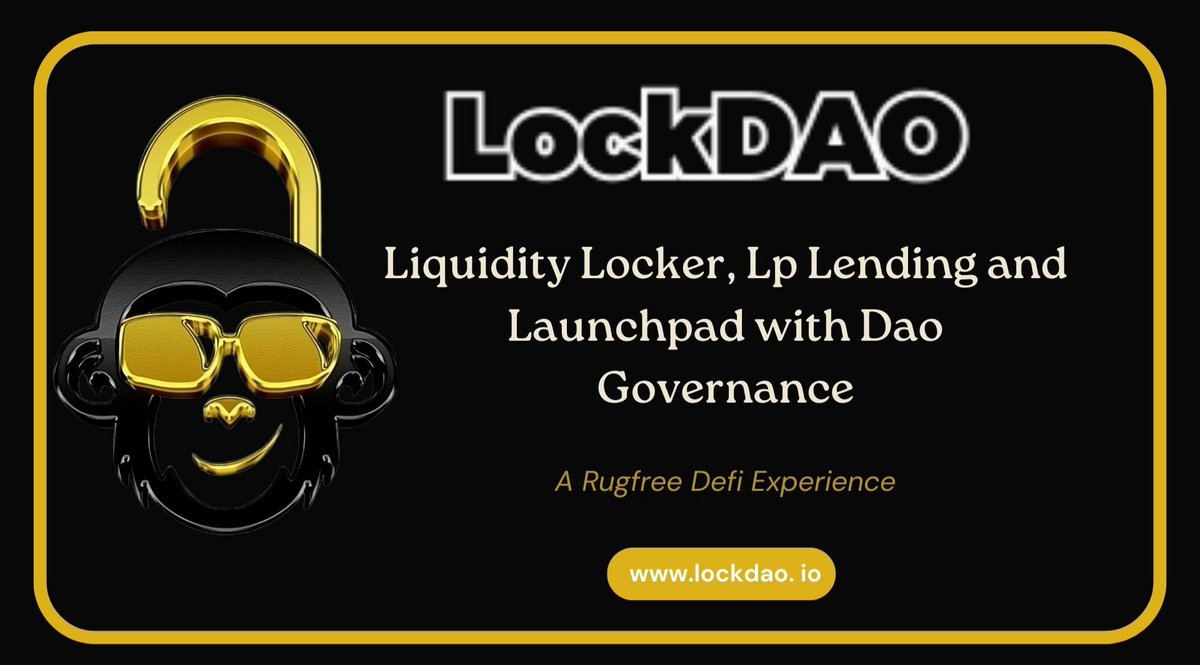 Fawaz_of_Web3's tweet photo. Over $400 million has been lost due to rug pulls in 2023 alone

How can you protect yourself from these scams? 

The answer is @lockdao_io, a DeFi protocol that introduces an innovative approach to liquidity locking &amp; governance

A thre_🧵

#LockDao #LockonLockDao #Defi https://t.co/8PscKjrwoF