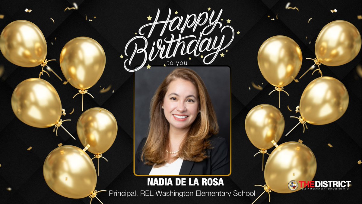 Join us in wishing a very happy birthday to our incredible Principal, Nadia De La Rosa, at REL Washington International Elementary School! May this special day be filled with joy, laughter, and countless wonderful memories. 🎉🎂✨ #THEDISTRICT