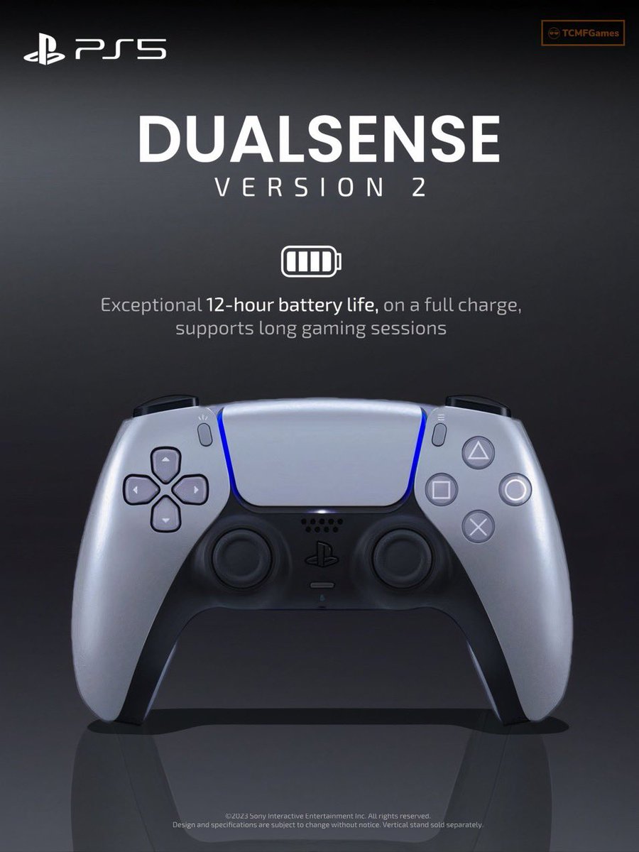 Folkensio's tweet photo. Según reportan hay una nueva versión del DUALSENSE

•La nueva versión viene con una batería de 12 horas, con carga completa, admite largas sesiones de juego🔋

• Todo lo demás es prácticamente igual.

Así debió de salir el Dualsense Edge. (Le dura menos que los normales) 🪫 https://t.co/c80CnQqNYM