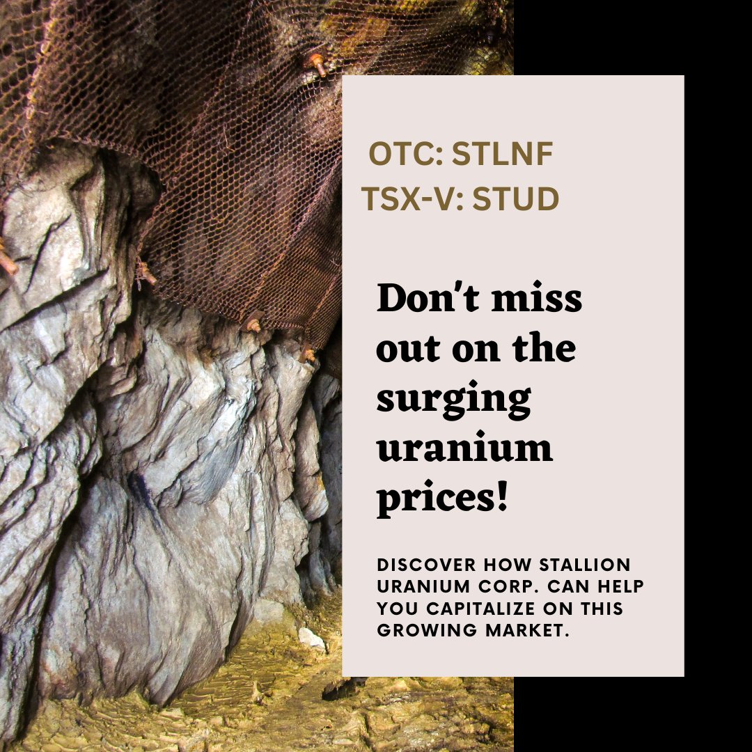 WallStreetPRs's tweet photo. Read more: https://t.co/X4nA1M24R4
$STLNF $STUD #MiningStocks #Uranium #Stocks #Invest #Finance https://t.co/X1QN7De91x