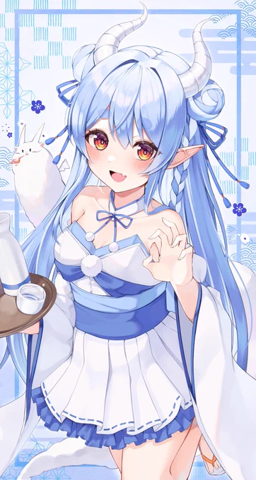 ぺこちゃん誕生日おめでとう!!!辰年なので、龍田ぺこらを添えて…#ぺこらーと 