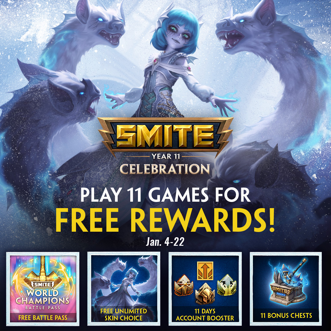 Don't forget to get your 11 games in as a part of the Year 11 Celebration Event!

Claim your free rewards before #SWCX kicks off!