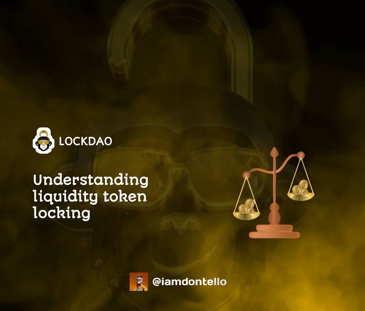 iamdontello's tweet photo. 🟨 UNDERSTANDING LIQUIDITY TOKEN LOCKING -

Before we delve into Lockdao's unique approach, let's briefly touch upon the concept of Liquidity token locking.

#LockDao #LockonLockDao #DeFi https://t.co/M00BkF7YYb