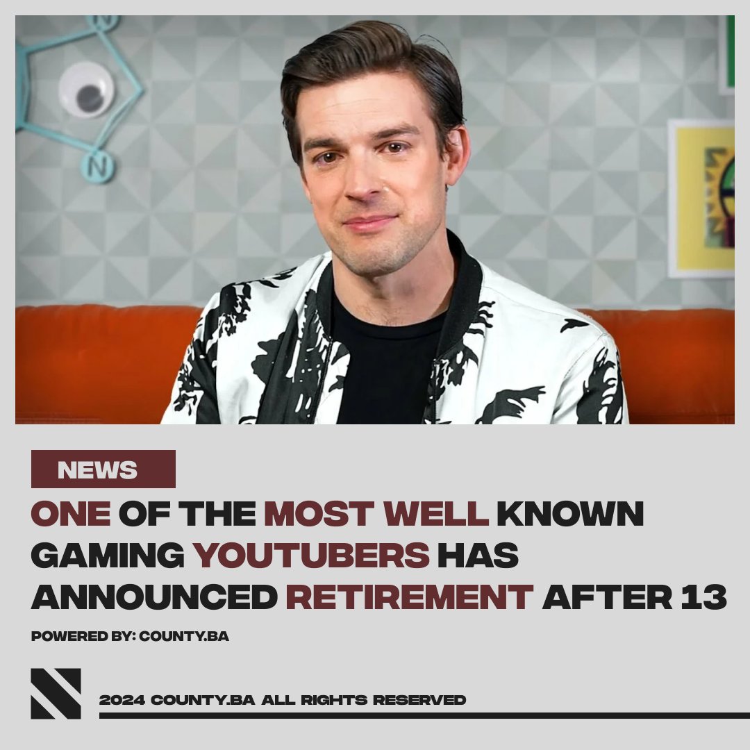 countyadeptio's tweet photo. Mathew “MatPat” Patrick of The Game Theorists YouTube channel has announced his retirement from YouTube. Patrick told his fans that after March 9, 2024, he will leave the management of the channel to others, after 13 years since he founded it

#thegametheorists #youtube #goodbye https://t.co/C1ODZuHBD6
