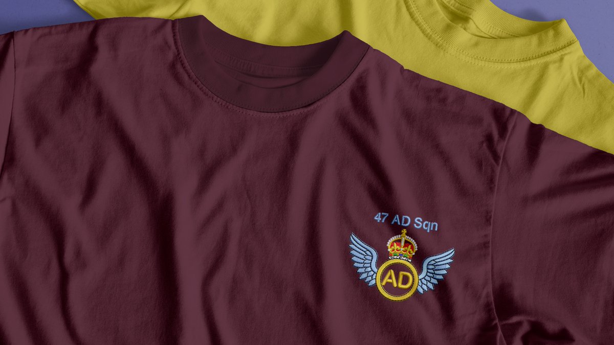 Check out these fantastic bespoke T-shirts we decorated for The 47 Air Dispatch🪡