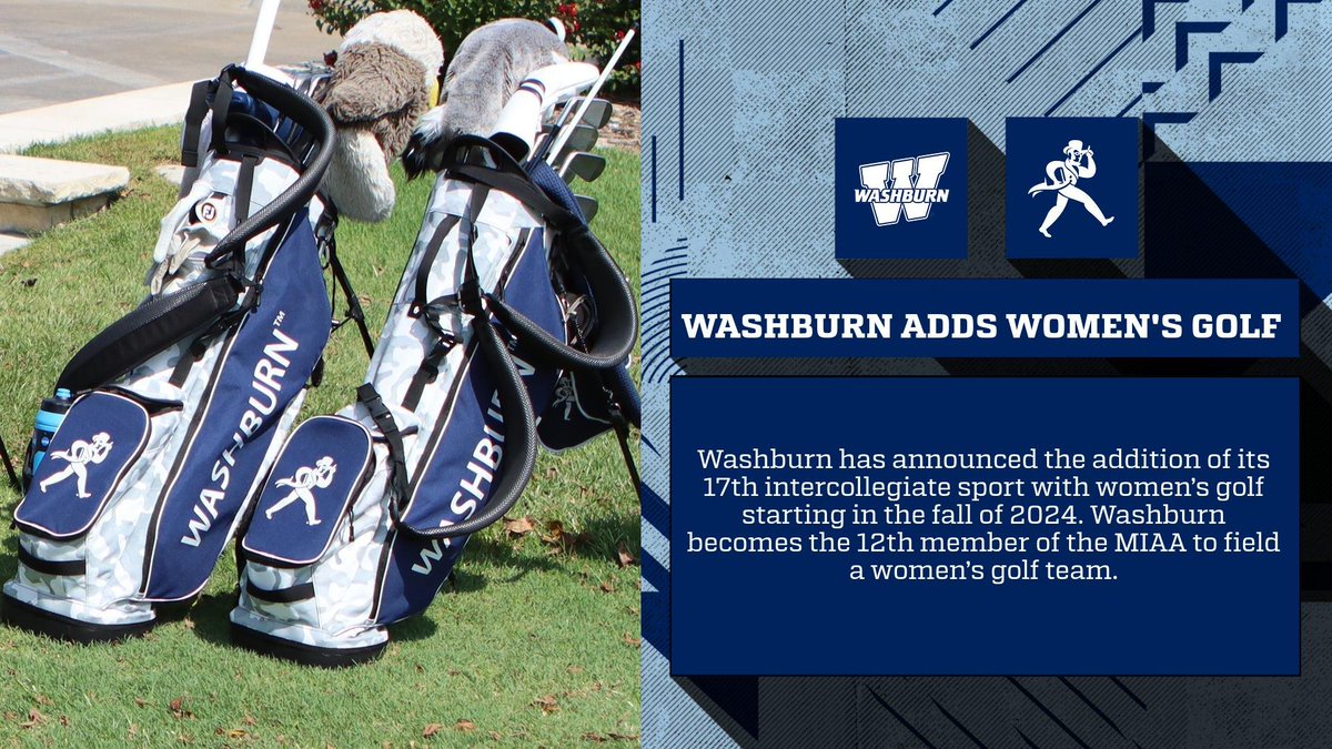 wusports's tweet photo. Washburn announces 17th intercollegiate sport with the addition of women's golf #GoBods https://t.co/w8fTMadqUy https://t.co/brBwDPzHyI