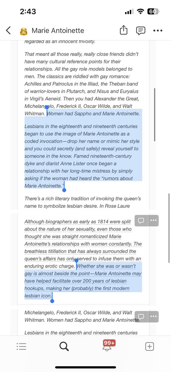 Dorothea_Pod's tweet photo. ooh yes yes &amp; also one of my fave coding deep cuts- “have u heard the rumours about Marie Antoinette?” as a lesbian code. 

“What so now I’m GAY because I heard rumours that she told people to eat cake?” 🎂🍰 https://t.co/jdcWA9DIl3