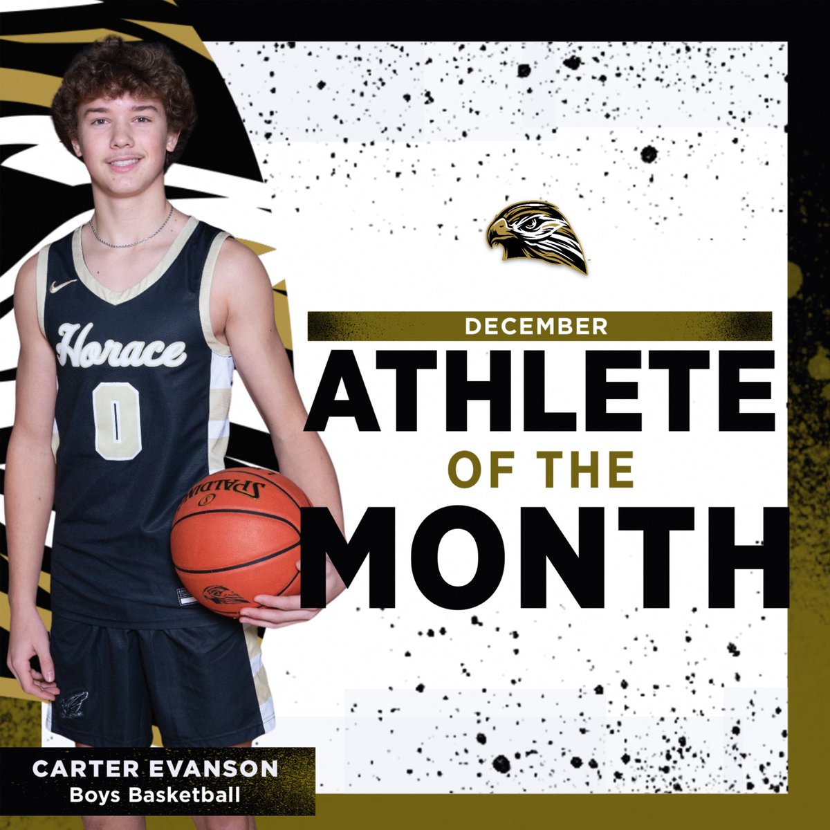 HoraceHawksAD's tweet photo. Congratulations Carter on earning December Athlete of the Month 🏀 https://t.co/YJtv62UyXM