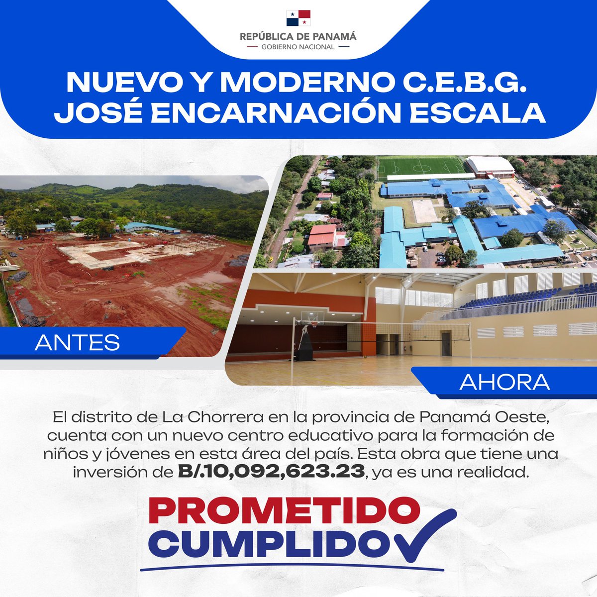 NitoCortizo's tweet photo. ¡Avanzamos sin descanso, contribuyendo al progreso del país! https://t.co/Q9hHbKr6mg