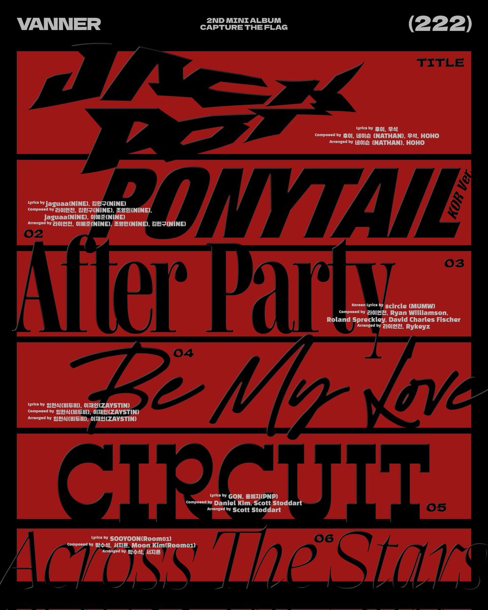 #WOOSEOK and HUI are credited as the co-writer and co-composer for title track "Jackpot" of VANNER's mini album.