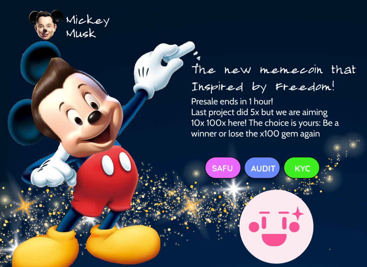 It is just 1 hour left guys! 

The choice is yours: Be a winner or lose the #x1000GEM again 

Don't miss this chance before the presale ends. Join now and be part of bullish project and be a winner!

pinksale.finance/launchpad/0x6d…