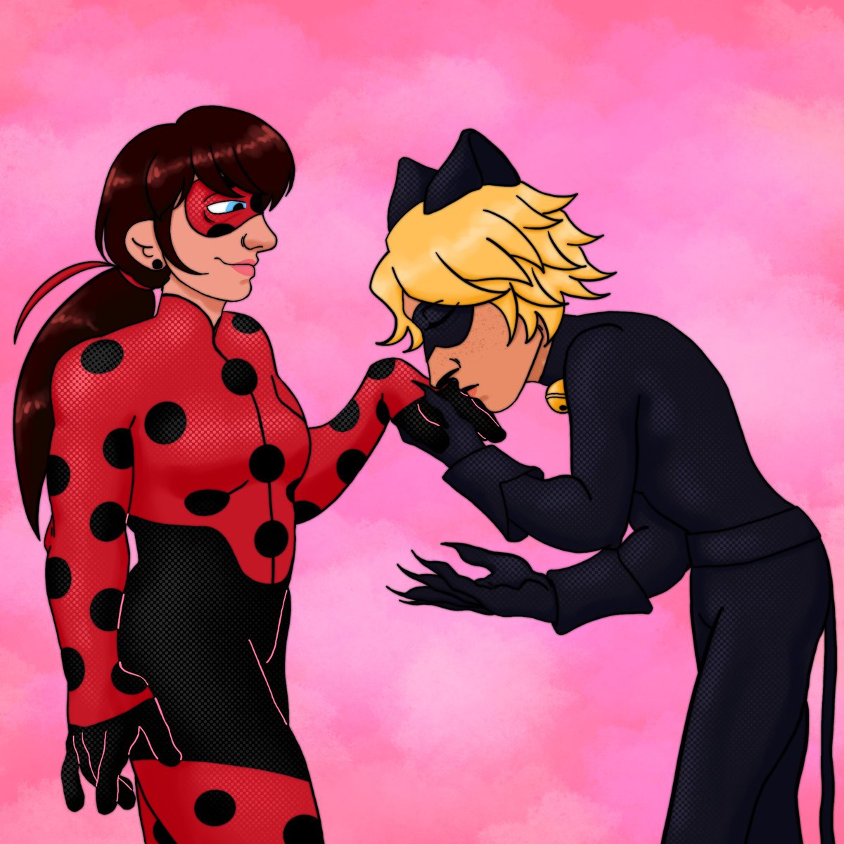 #miraculous #MiraculousLadybug #miraculousfanart #ladybug #catnoir #chatnoir #ladynoir 

my lady~