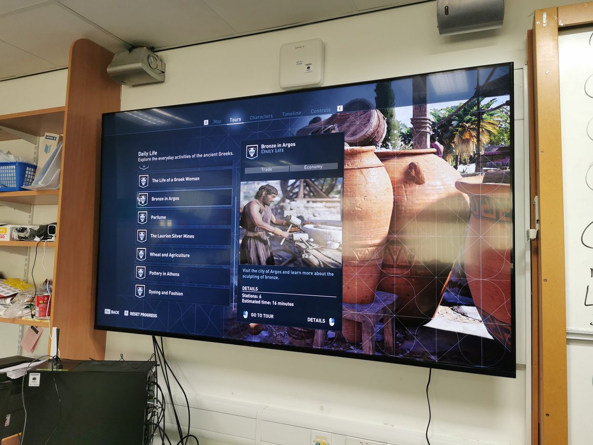 SubjectsSocial's tweet photo. This week our S4 #classicalstudies pupils travelled to ancient Greece via @Ubisoft 's AC Odyssey, researching topic ideas for their Nat5 assignments. The Discovery tour is a fantastic educational tool @dunoongs @classicsforall Pupils loved it - excited for the projects to come! https://t.co/7N2epu1P9b