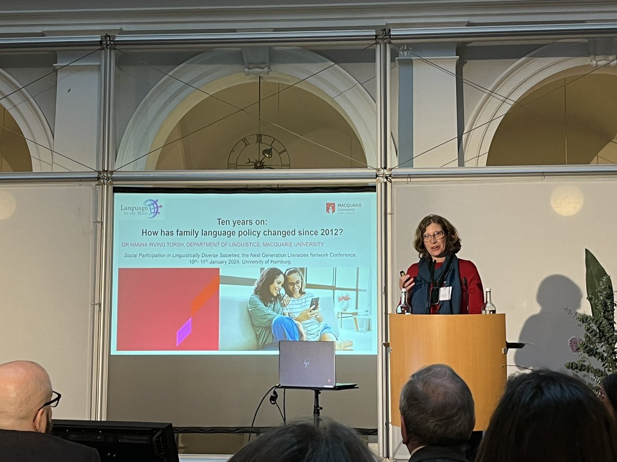 Pia Tenedero (@piatenedero) on Twitter photo Grandparents and technology help shape how bilingual and migrant families do language at home.
Listening to <a href="/BruzonAna/">Ana Sofia Bruzon</a>, Nanfei Wang and <a href="/HannaTorsh/">Hanna Torsh</a> in the Next Generation Literacies Network Conference Grandparents and technology help shape how bilingual and migrant families do language at home.
Listening to <a href="/BruzonAna/">Ana Sofia Bruzon</a>, Nanfei Wang and <a href="/HannaTorsh/">Hanna Torsh</a> in the Next Generation Literacies Network Conference