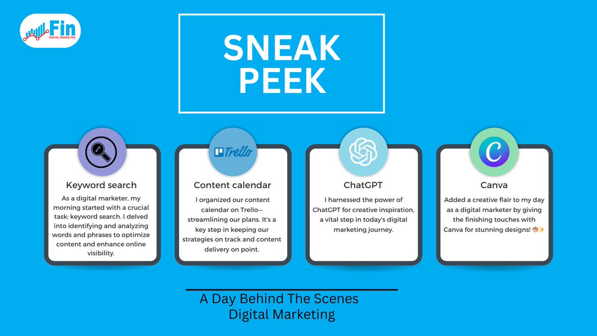 🚀 Behind-the-Scenes at FIN Digital Marketing! 🌐

Curious about the magic behind our digital strategies? Here's a sneak peek into the making of your favorite content! 🖥️✨

#FINDigitalMarketing #BehindTheScenes #DigitalStrategy #InnovationInProgress #CanvaMagic 🚀