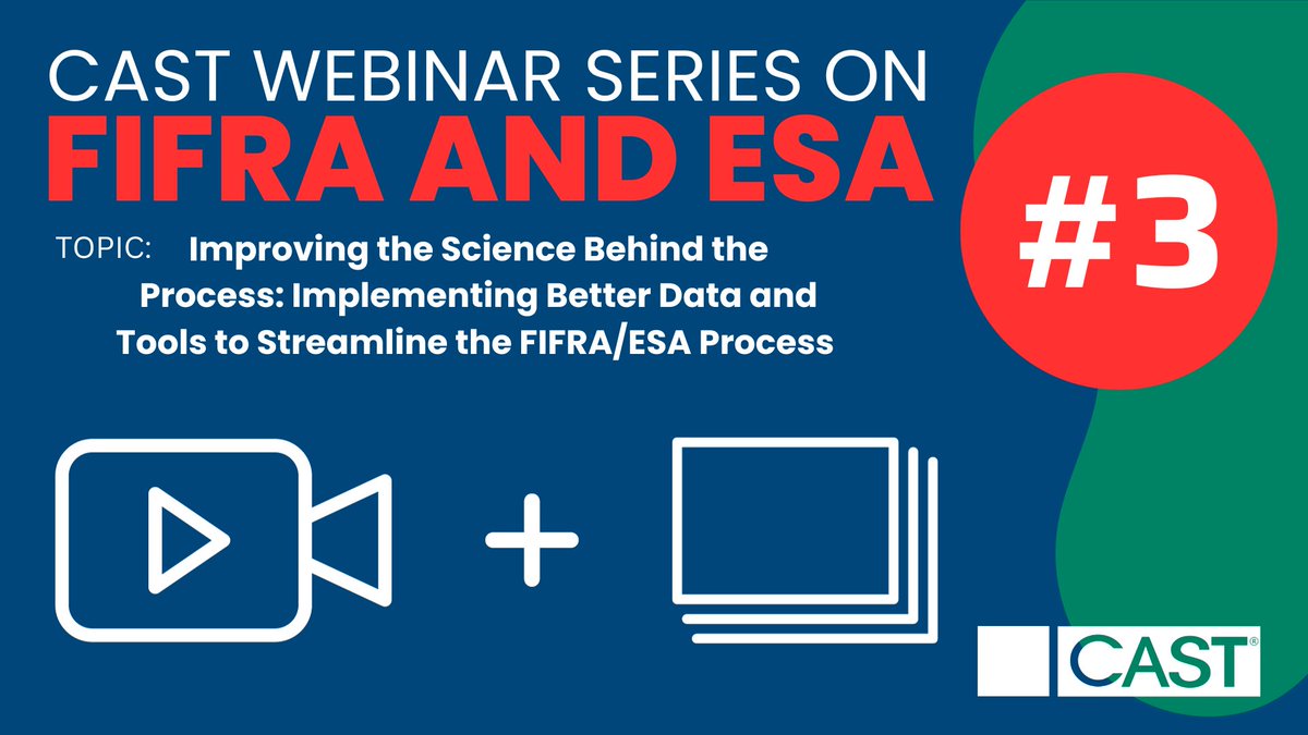 CASTagScience's tweet image. Missed our latest #FIFRA/ESA webinar? Catch up now!

Video &amp;amp; slides from "Improving the Science Behind the Process" with Valery Forbes, Richard Brain &amp;amp; more are available online. 🎥📊 #CASTwebinars

tinyurl.com/FIFRAESA3