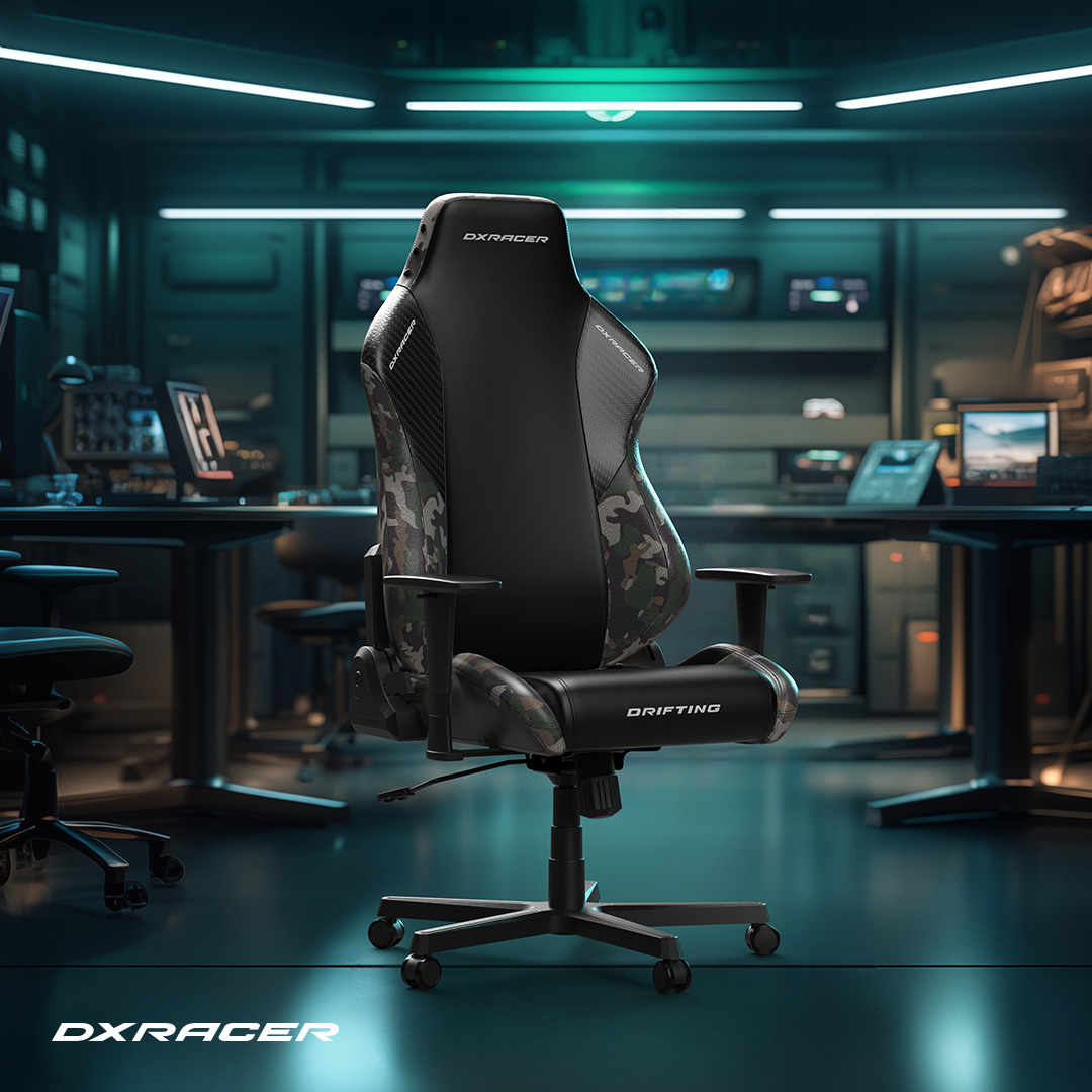 Dominate your gaming battles with the DXRacer Drifting Series Camouflage Edition! Camo-inspired design meets unrivaled comfort for the ultimate gaming advantage