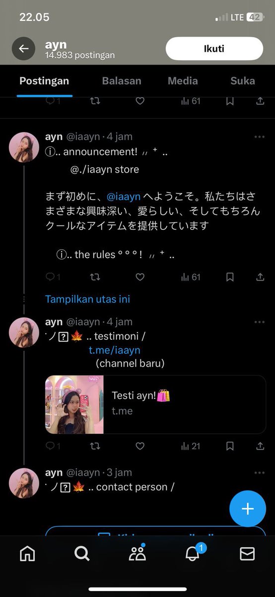 bearmilkt3a's tweet photo. HELP RT‼️‼️‼️

temen-temen aku minta bantu report akun @iaayn ini dong😭🙏🏻 dia waktu itu ngescam tiket nct unity ke aku, terus skrg dia masih aktif cuma ava twitter sama tele nya pake foto aku😭🙏🏻 aku beneran minta tolong report yaaa, makasiiiiii😭🙏🏻 https://t.co/8YQRU5CQIN