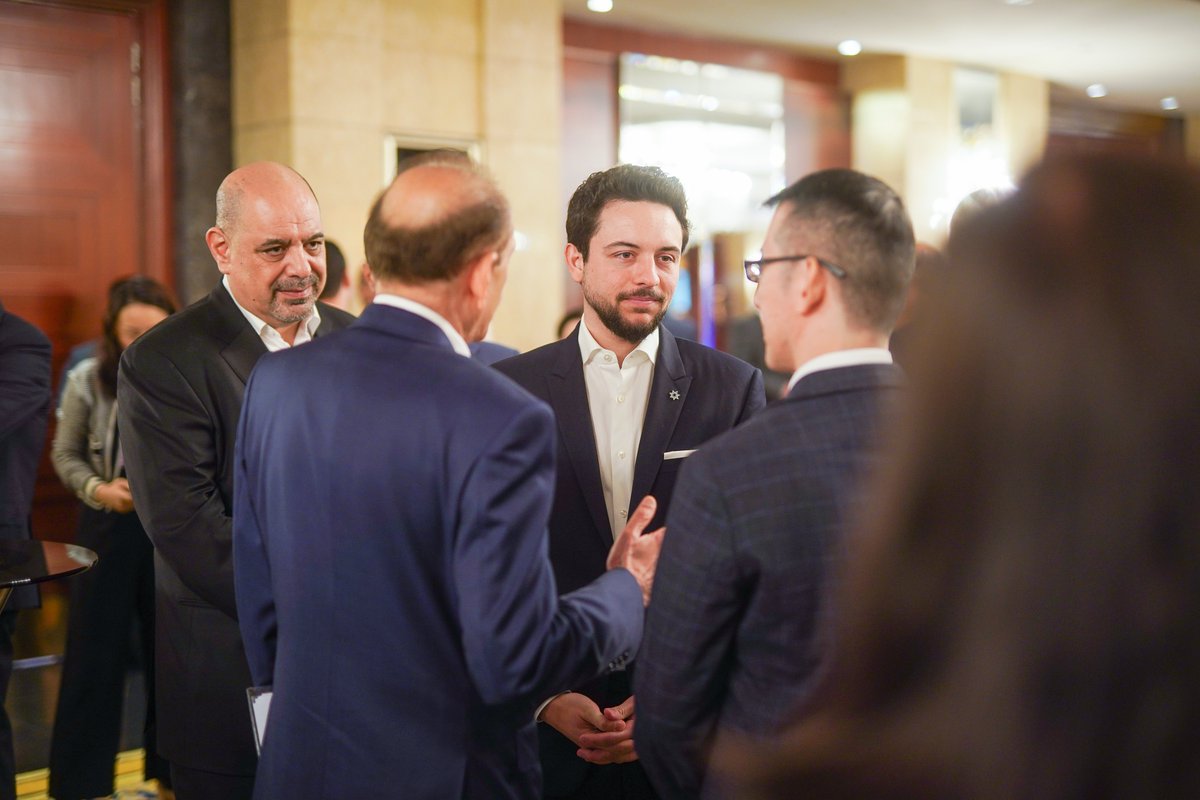 HRH Crown Prince Al Hussein, accompanied by HRH Princess Rajwa Al Hussein, attends the launch of the Jordan-Singapore Tech Alliance Forum, held by the Ministry of Digital Economy and Entrepreneurship, #Jordan’s embassy in Singapore, the #Singapore Business Federation, and SG Tech