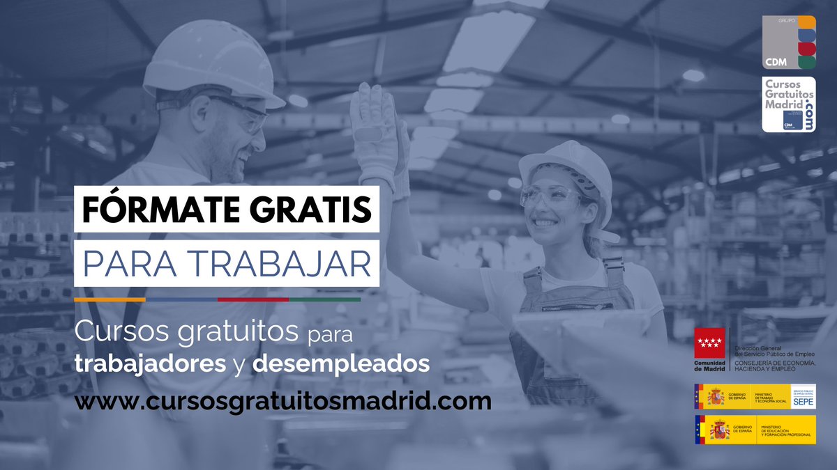 madrid_cursos's tweet photo. ¡Fórmate para trabajar! 📚
Con nuestros #cursosgratuitos para trabajadores y desempleados te formarás con el objetivo de mejorar tu situación laboral o encontrar empleo.

¿A qué estás esperando? Elige tu curso favorito y apúntate a través de nuestra web: 👇https://t.co/Xbf9pRMsQs https://t.co/j208JULUVE