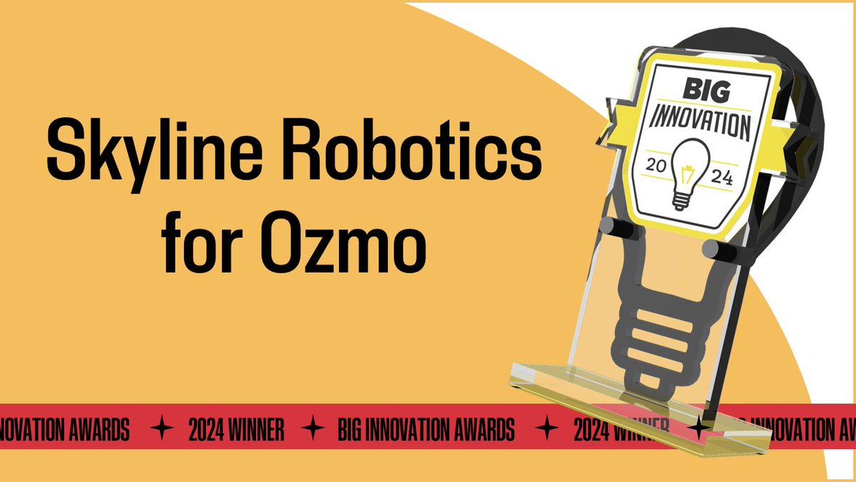 BusinessIntelligence (@bigawards) on Twitter photo Congratulations to Skyline Robotics for Ozmo <a href="/Roboticskyline/">Skyline Robotics™</a> #winner 2024 BIG #Innovation #Award Learn why at skylinerobotics.com bit.ly/41RMnYa Congratulations to Skyline Robotics for Ozmo <a href="/Roboticskyline/">Skyline Robotics™</a> #winner 2024 BIG #Innovation #Award Learn why at skylinerobotics.com bit.ly/41RMnYa