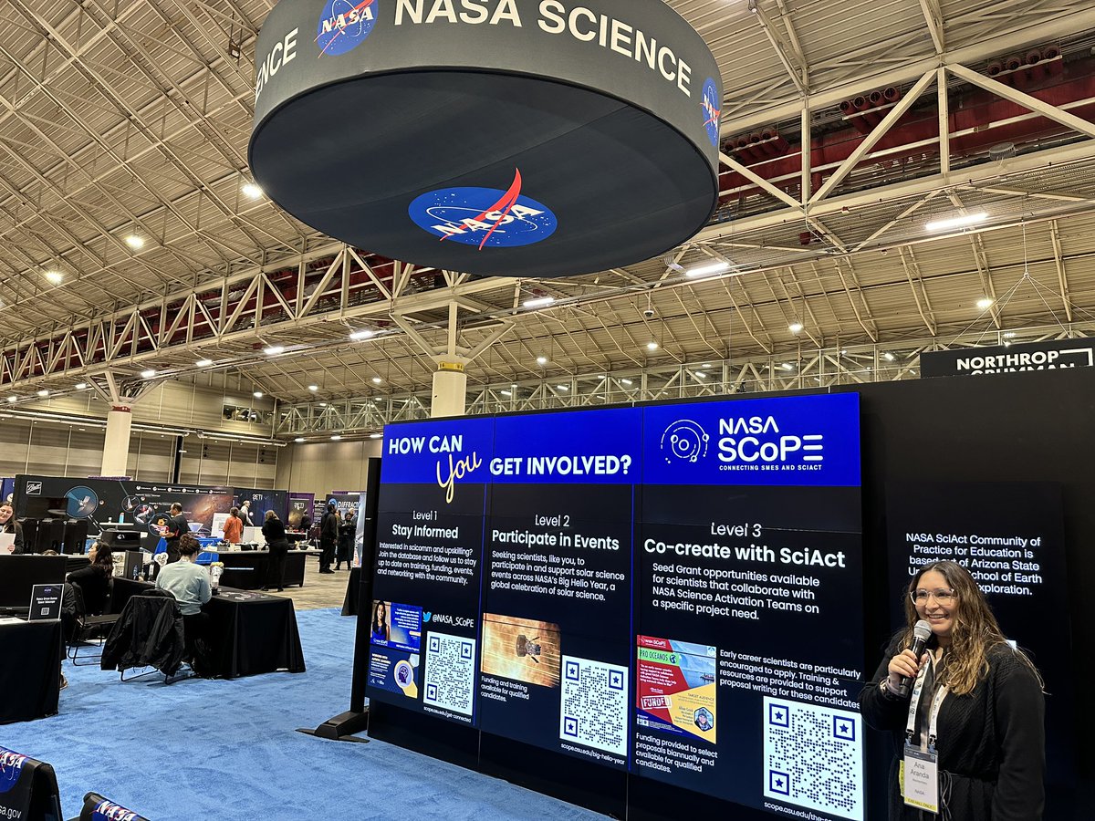 fox_ori's tweet photo. It may be Thursday, but the fun isn’t over yet. Come by and see my @NASA #hyperwall talk on the Dynamic Sky with @NASARoman. 9:30 at the hyperwall in the Exhibit Hall. #AAS243 https://t.co/IXNDqrPay3