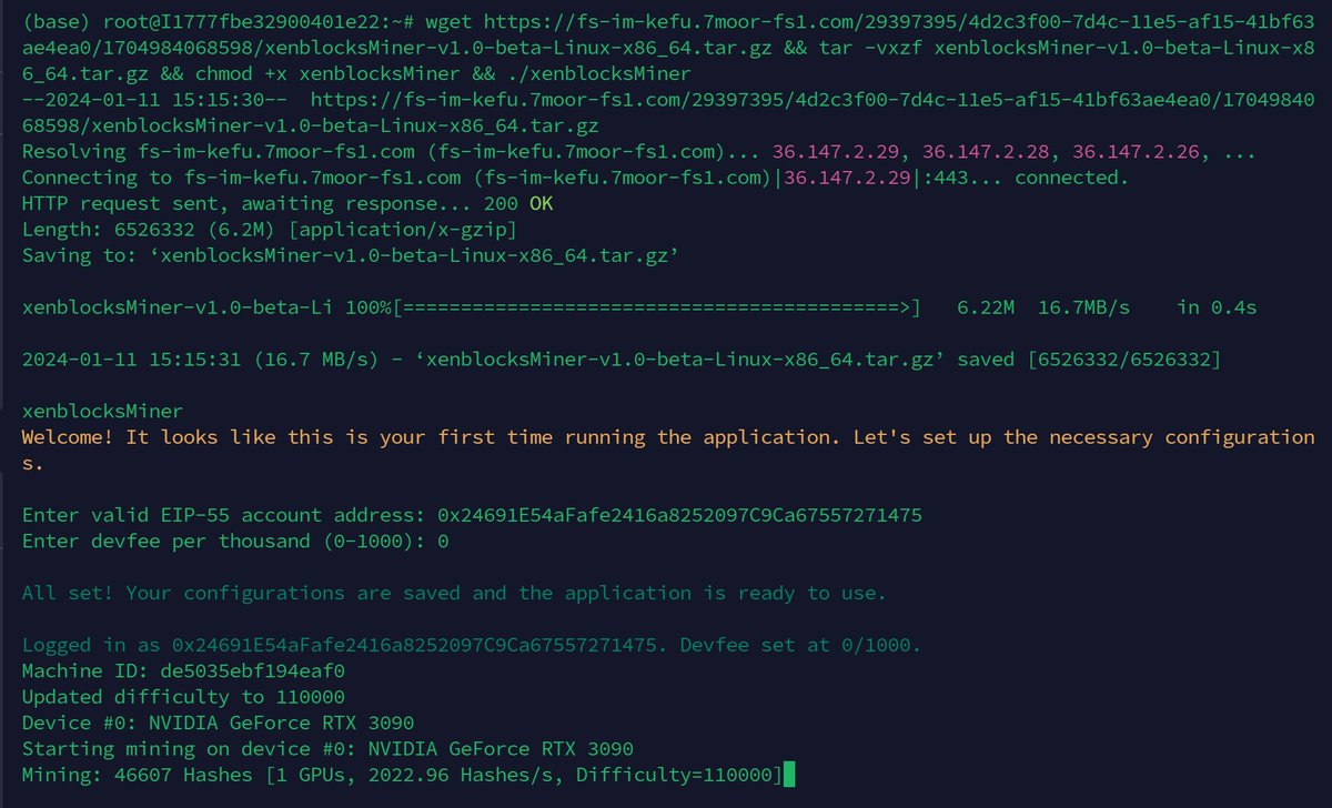 woody_soil's tweet photo. Excited to share the one-file XenblocksMiner! It's a preRelease version. Give it a try if you're curious! Smoooooothh~ https://t.co/nxf7xH4aYf https://t.co/RUVz9moJ7a