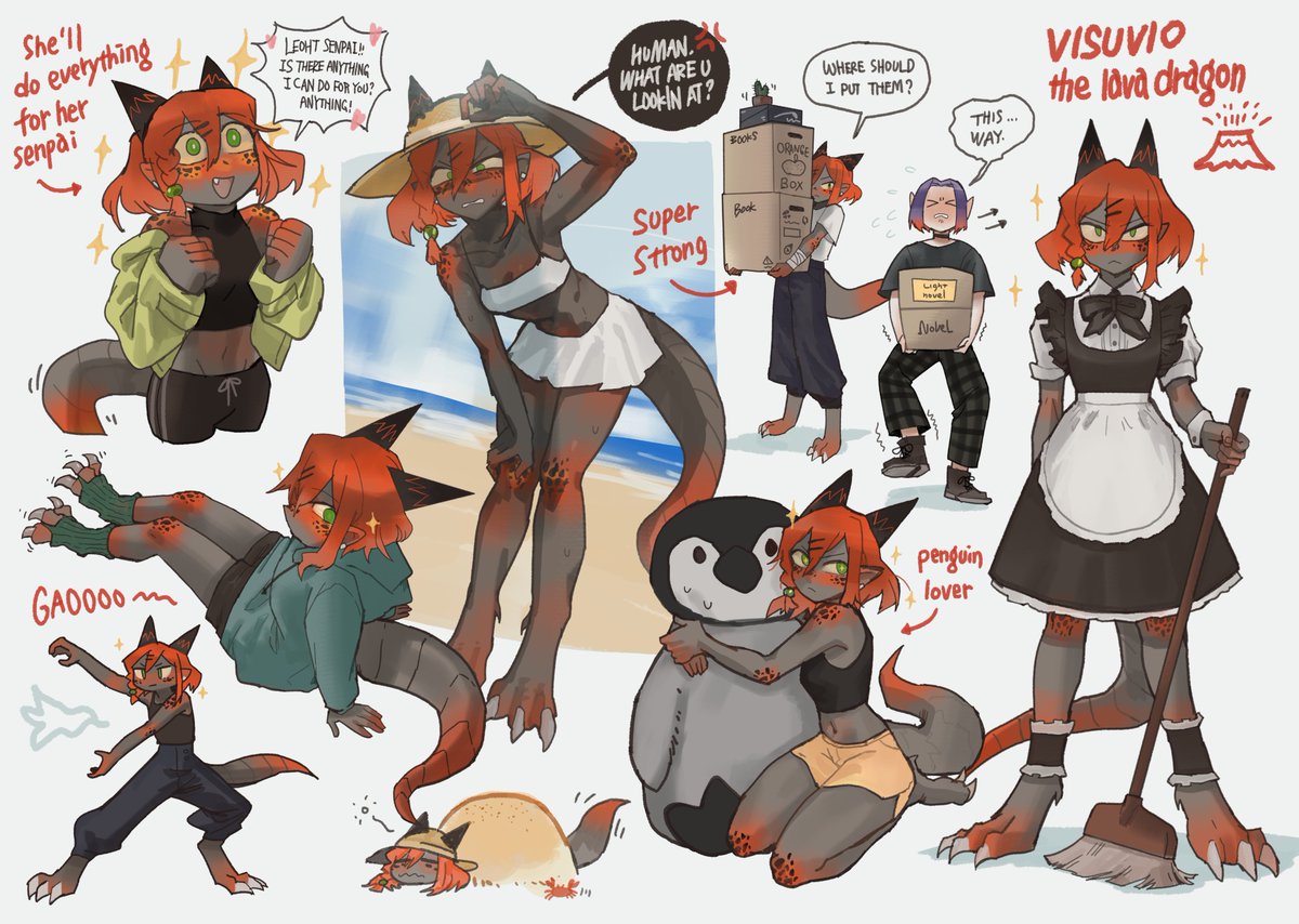Akiko_oc's tweet photo. I'm sure you've expected this coming.🧐✨🌋🦎

#Akikooc https://t.co/lV78QVx6IW