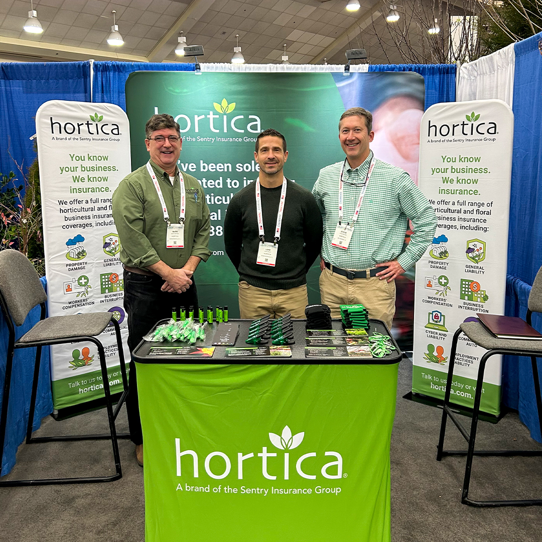 Our Hortica Account Executives—(from left) Mark Swetman, Luke Eckley, and Steve Moore—are at the Mid-Atlantic Nursery Trade Show (MANTS). Stop by booth 1032 to say hello and learn how we can help protect your business. #MANTS2024 #MANTSBaltimore