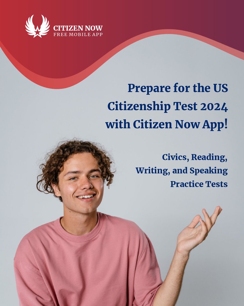 CitizenNowApp's tweet photo. Get ready fot the #USCitizenshiptest with @CitizenNowApp 👉 https://t.co/fVUG3DKetf

#immigration #usimmigrants https://t.co/Cpn5uF4hY1