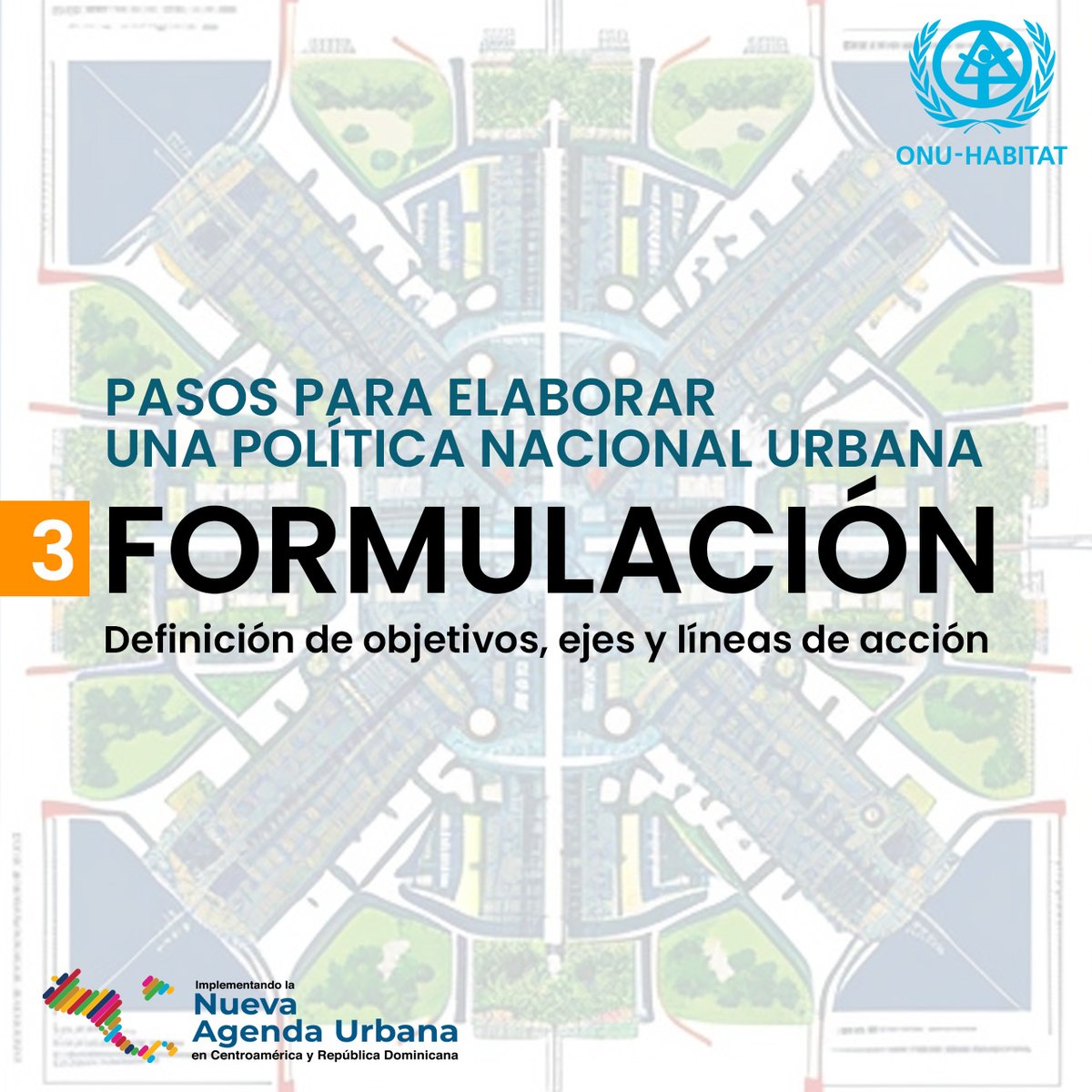 El tercer paso para desarrollar una #PolíticaNacionalUrbana requiere definir una visión, objetivos, ejes estratégicos y líneas de acción. ✅ Conoce más sobre nuestra Guía de Políticas Urbanas en bit.ly/48FecoO