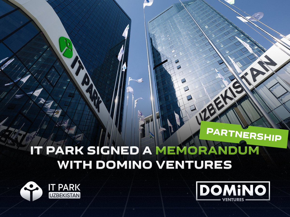 Dutch fund DOMiNO Ventures has signed a Memorandum of Understanding with IT Park Read more: it-park.uz/en/itpark/news…