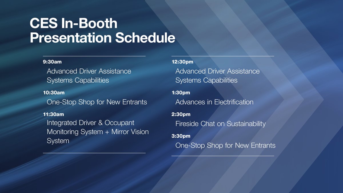 MagnaInt's tweet photo. Fuel your tech-savvy soul! Don't miss #CES2024, where our automotive industry gurus unveil future-forward insights. Join us and discover the future of mobility! #MagnaCES  #automotiveindustry #ForwardForAll

January 11, 2024 // West Hall Booth 3725 https://t.co/c1o80bSXME