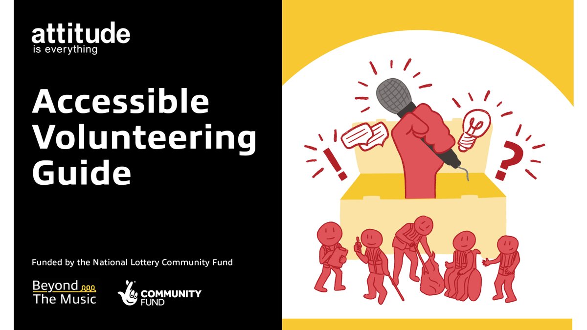 The new Accessible Volunteering Guide was created by a combination of our 20+ years' experience working in the music & live events industries. Have a read here > attitudeiseverything.org.uk/attitude-is-ev…