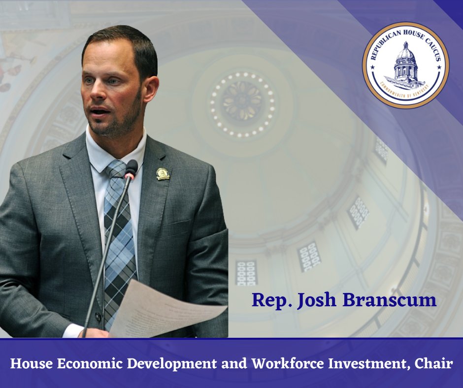 '@BranscumforKY has done an outstanding job as Vice Chair of this committee. He is well respected among our colleagues and knows firsthand where we can strengthen our economic development approach and I’m looking forward to working with him in this new capacity,' @reposborne said