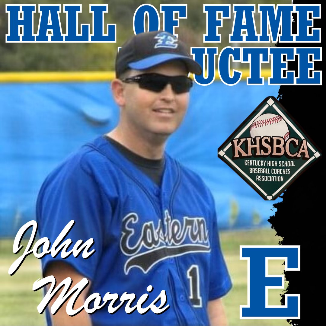 athleticsEHS's tweet image. Congratulations to former Head Baseball Coach John Morris on his induction into the @kyhsbca Hall of Fame. He was head coach for 11 seasons, compiling a record of 338-89. #FlyEastern