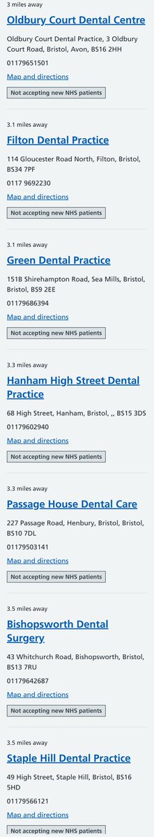 SnapshotFlo's tweet image. Some serious corruption going on in the dentist world. How come it's impossible to be an NHS patient with a dental practice?? @BristolCouncil @RishiSunak @UKParliament Last time I went private I paid £1500 for a few fillings. I can't afford to do that again but have tooth ache 🥺