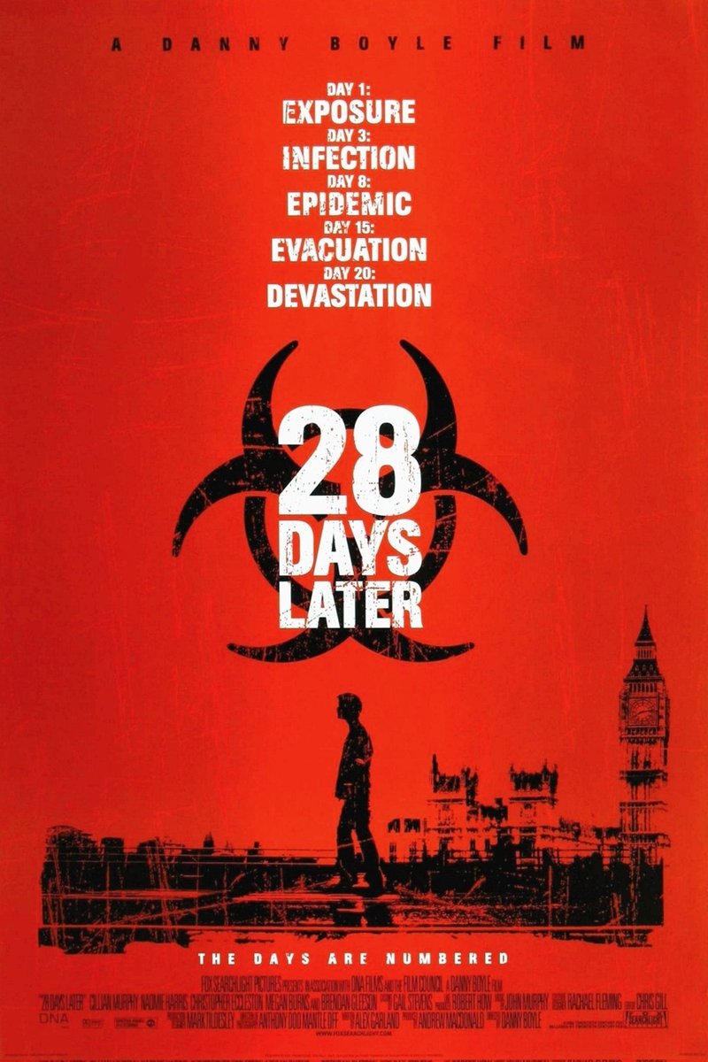 levmauc's tweet photo. ¡NOTICIÓN! Se da luz verde a 28 YEARS LATER, la tercera parte de la trilogía empezada con 28 Days Later y 28 Weeks Later. La película estará dirigida por Danny Boyle con guión de Alex Garland (Ex Machina). Cillian Murphy ha mostrado interés en volver a la franquicia. https://t.co/YLfbPW9c16