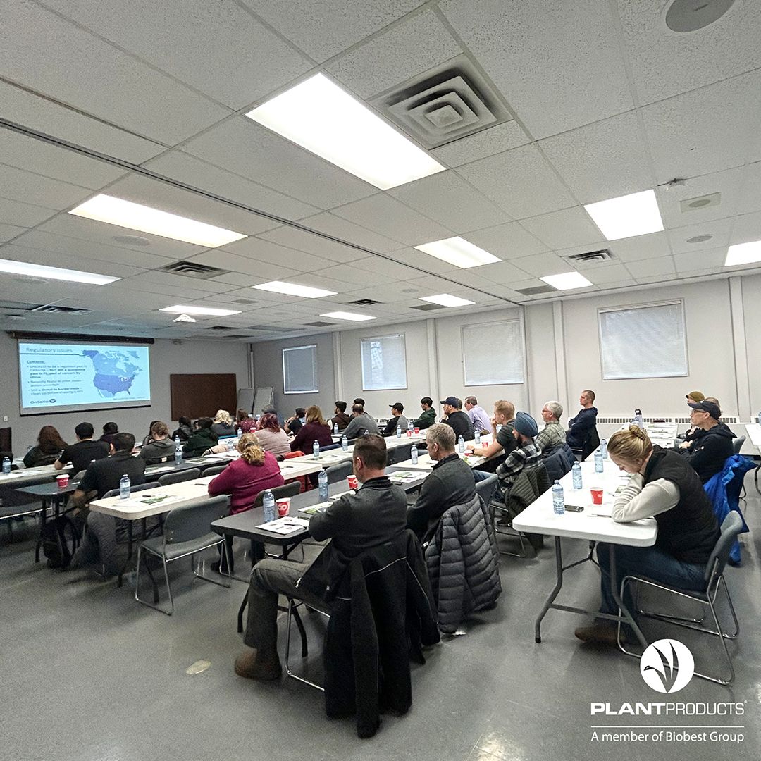Great turnout at the Pain in the Parvi event at Vineland Research and Innovation Centre. Thank you to everyone who participated and special thanks to our speakers Judy Colley and Sarah Jandricic for sharing their expertise with us on Parvispinus thrips.
