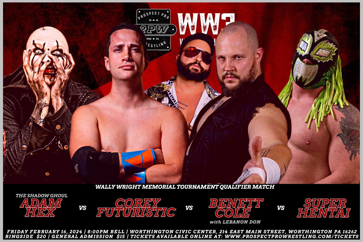 2PWrestling's tweet photo. 𝟮𝗣𝗪 𝗠𝗔𝗧𝗖𝗛 𝗔𝗡𝗡𝗢𝗨𝗡𝗖𝗘𝗠𝗘𝗡𝗧‼️   

BUY TICKETS >> https://t.co/0M6SDX9KEF

 #2PWWW3 #indywrestling #pittsburgh https://t.co/dJ1mFKUAdP
