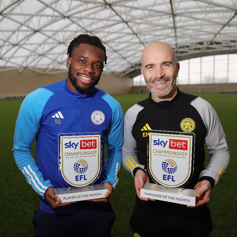 LCFC's tweet photo. Enzo: Manager of the Month 🥇
Stephy: Player of the Month 🥇

Congratulations, gents! 👏