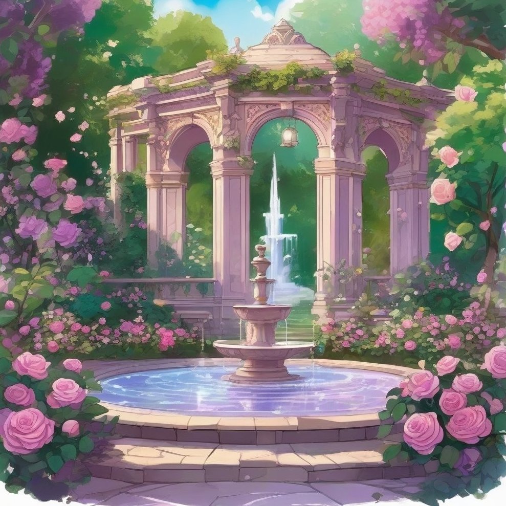 NoorAudi1's tweet photo. The garden background roses bushes pillars @AlexCanine1 @screendisney @ArtistMoni93 @Snoopierdass @sato_mikage #garden #roses #bushes #pillars #edit #fountain #backg https://t.co/GjihmtOll5
