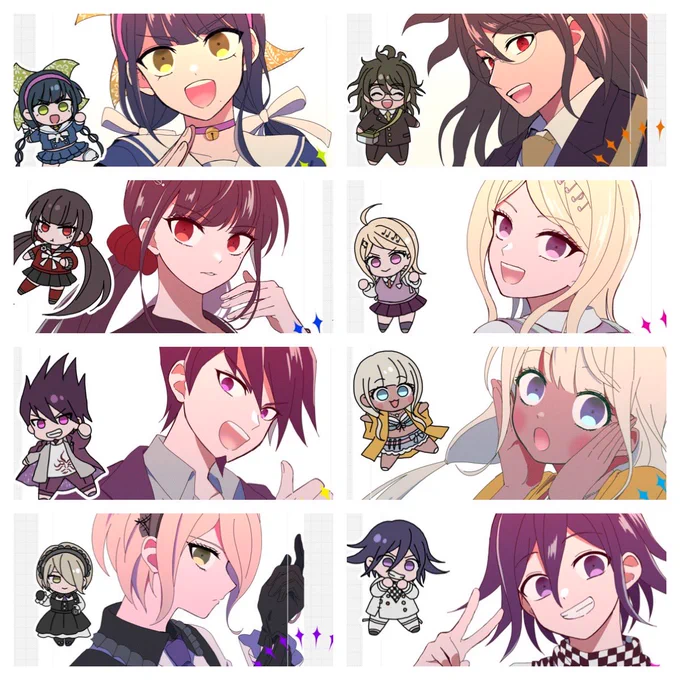 V3-7周年!!おめでとうございます🎉 去年の誕生日絵を並べました。