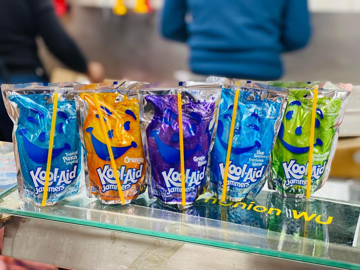 KMFoodStoreLtd's tweet photo. Kool Aid Jammers now in stock. Five different flavours to choose from. 

#KoolAid #KoolAidJammers #Drinks #KMFoodStore #FinsburyPark #London https://t.co/oa3IucTSmu