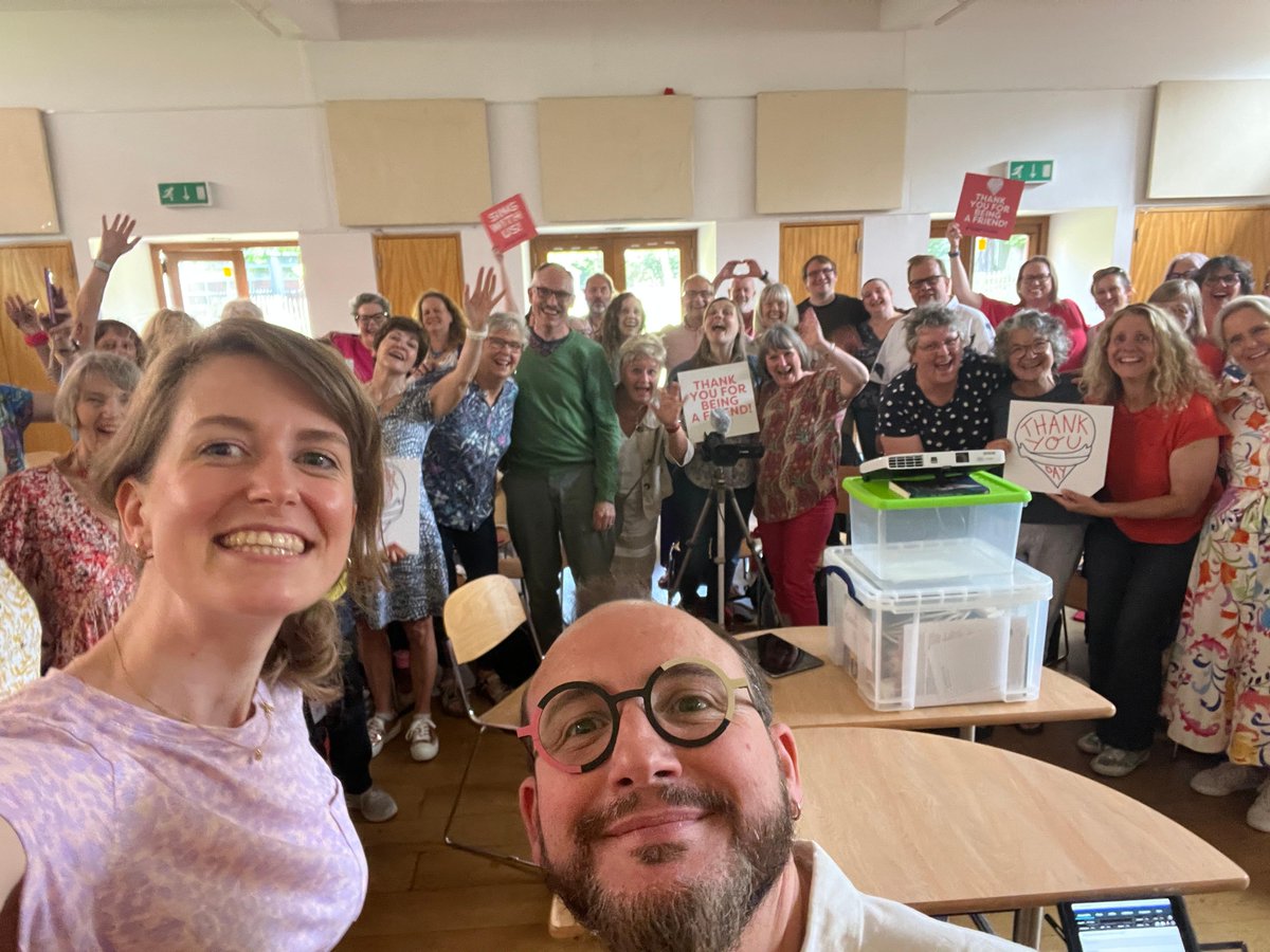 We think every day should be #ThankYouDay, but as we can't *quite* do that yet, we wanted to ask you to say 'thank you' to someone who needs it today. Pass it on ❤️ We love this snap of @GamesMakerChoir from last year, also featuring Victoria, our lovely Head of Campaigns!