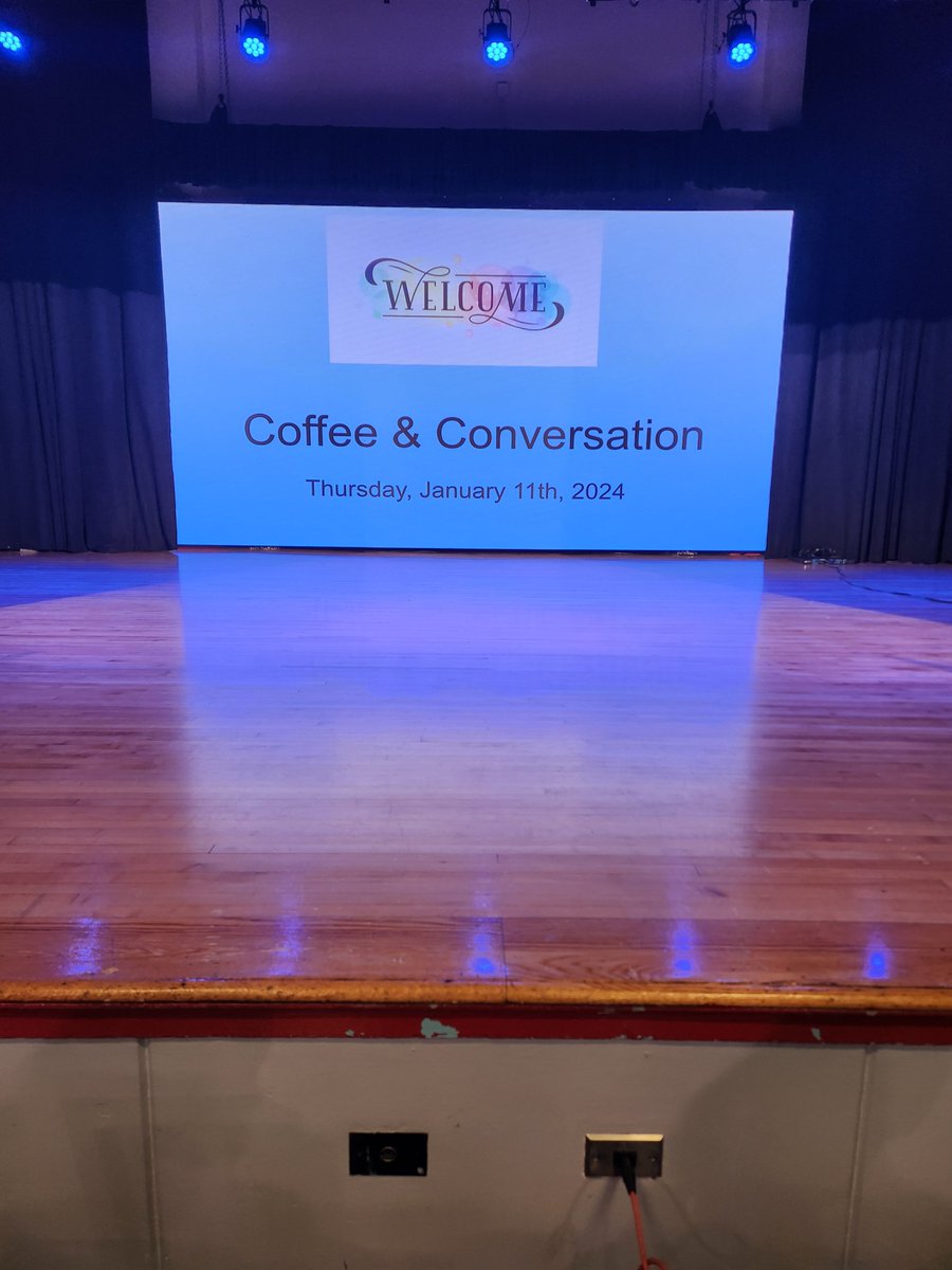 KevinBurke115's tweet photo. Happy New Year! During our well-attended Family Engagement event, we were able to showcase our upgraded LED video wall, stage lighting and inform our families of upcoming events in January. @D26Team https://t.co/wBtR72qSVb